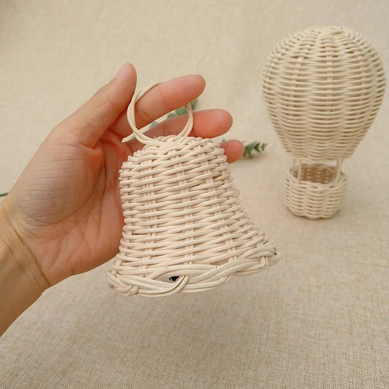 

Ins Handmade Rattan Music Bell for Christmas Gift Hang Tag Toy