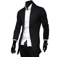 

Winter New Men's Simple Cardigan Sweater Slim V Neck Knit Shirt Jacket