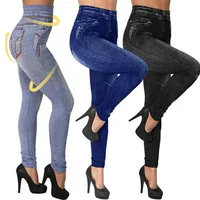 

Wholesale Print Women Jeans Leggings Winter Denim Jeggings