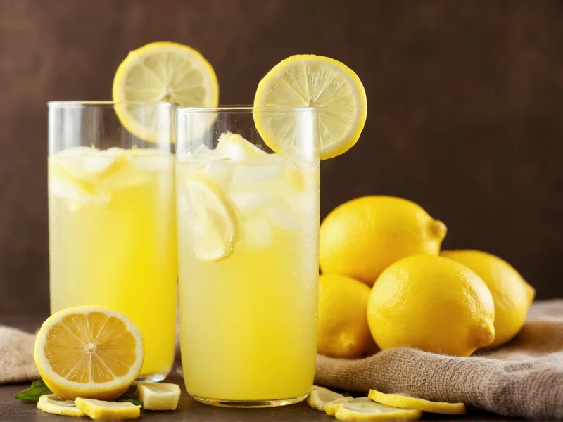 homemade lemonade with lemon juice