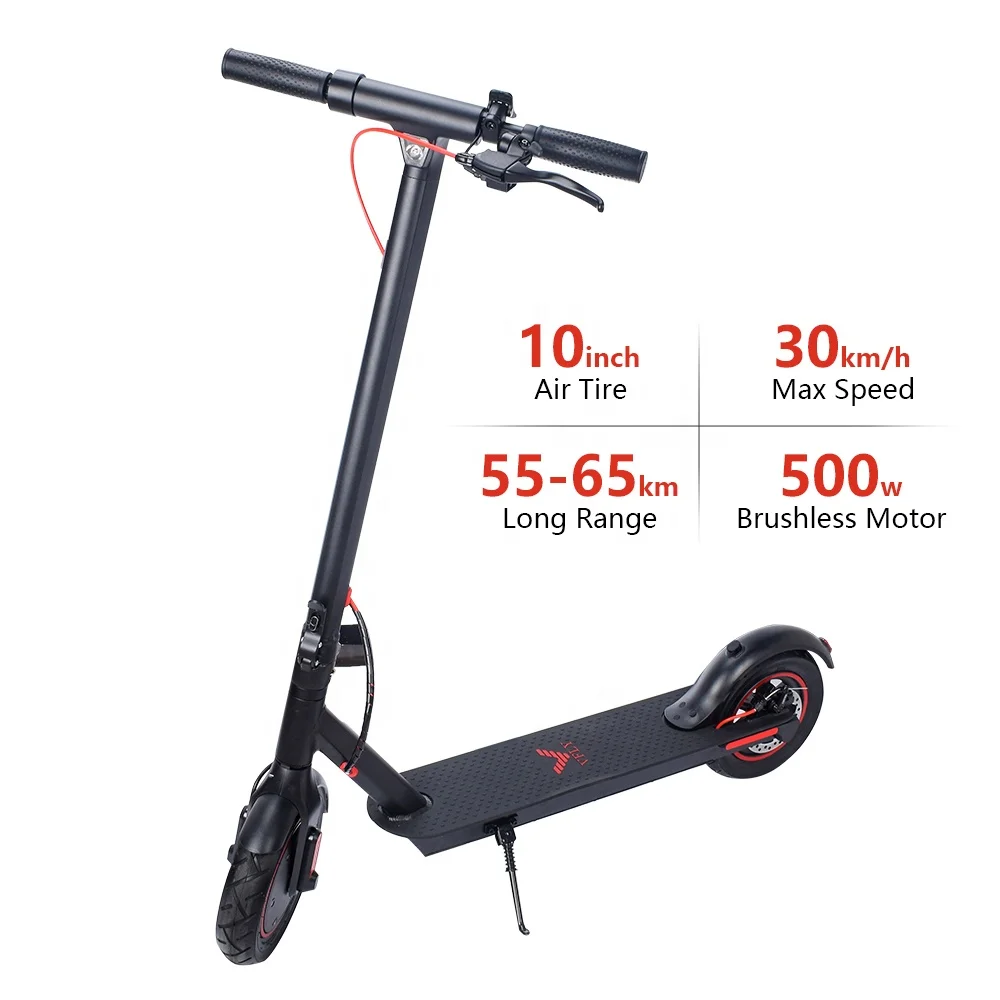 EU US Stock Big Wheel 10inch Folding Fast Electric Scooters For Adult Wholesale MAX G30 D10 E Scooter 500W 15AH With APP