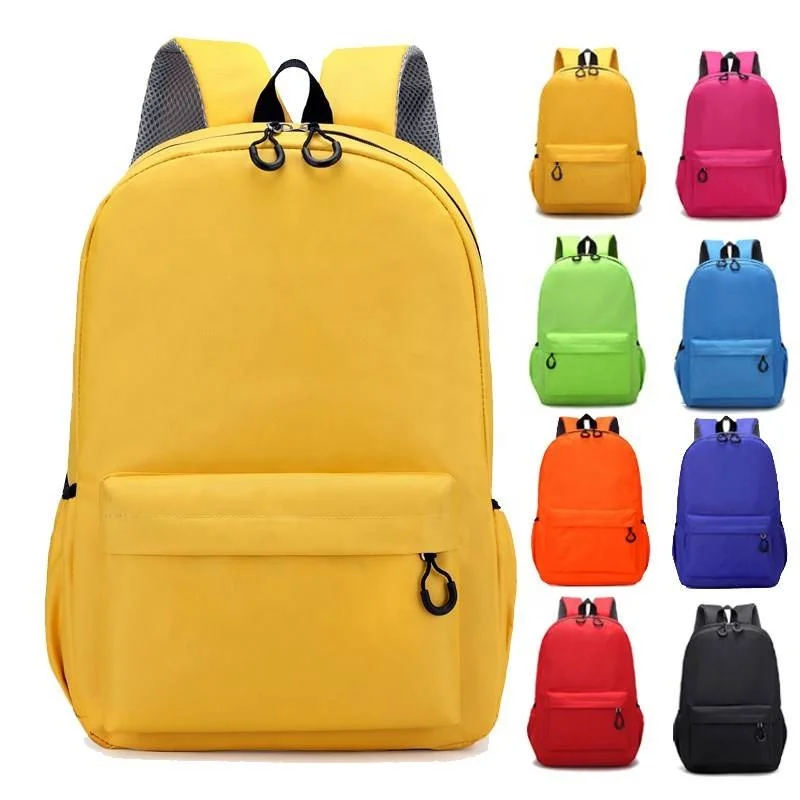 

Multifunctional factory sale waterproof children school bags for boys girls kids backpacks 600D primary school bag, Blue,green,yellow,red,orange,pink,black and customized