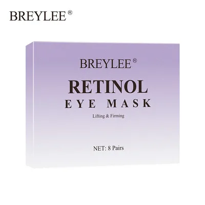 

hot sale BREYLEE Retinol anti aging eye serum firming under eye mask Anti wrinkle Dark Circles Moisturizer 8 pairs, Purple