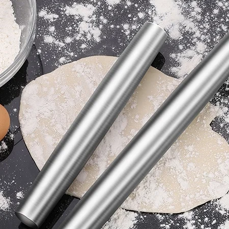 

Best selling products 2020 in uk amazon free products sample stainless french dough rolling pin stainless steel set, Silver