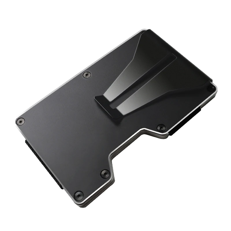 

RFID Credit Card Holder Minimalist Slim Wallet Front Pocket Card Protector Aluminum Metal Up to Hold 7 Cards