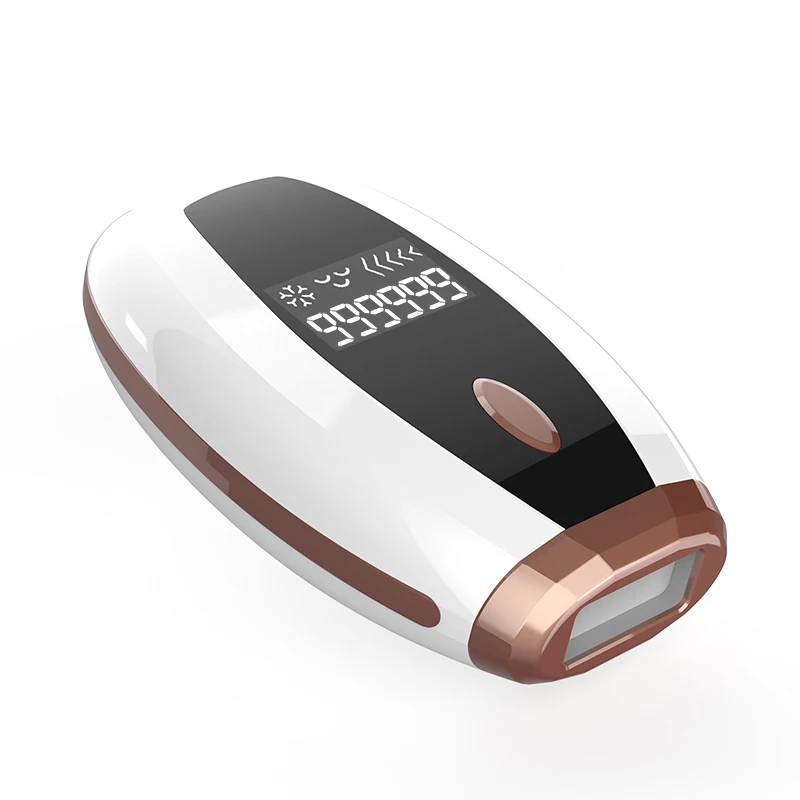 

Mini 999,999 Flashes Home Use Permanently IPL Laser Hair Removal, White, rose gold