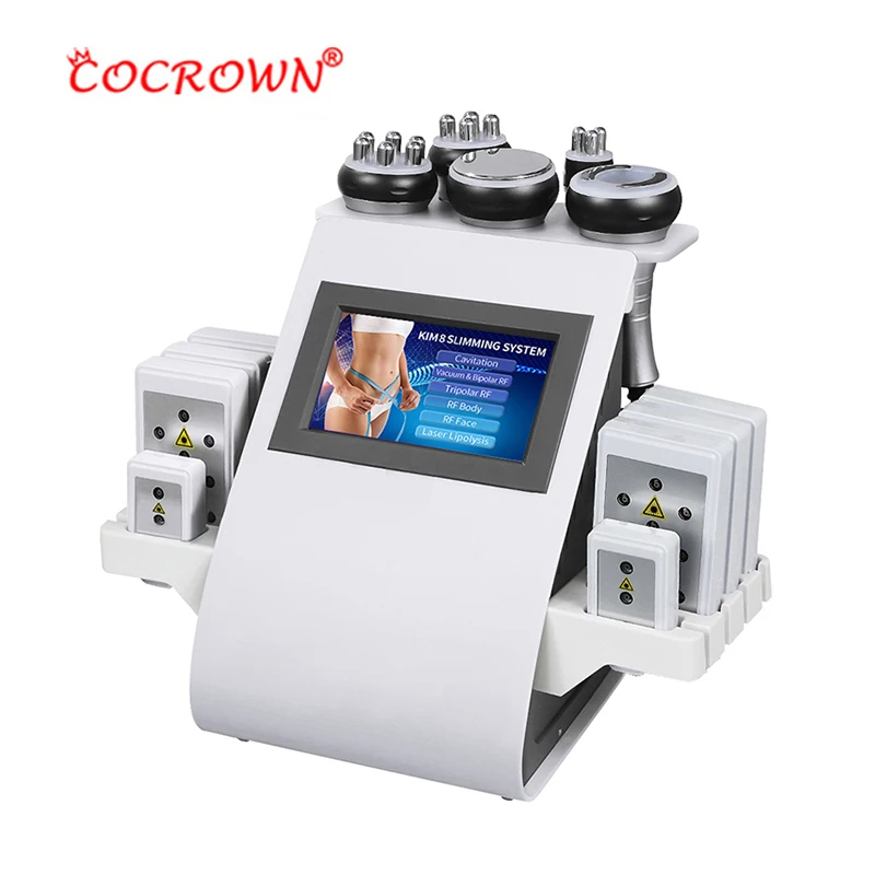 

2022 Red Light Therapy Weight Loss Machine Slimming Lipo Laser Ultrasonic Cavitador 6 En 1, White