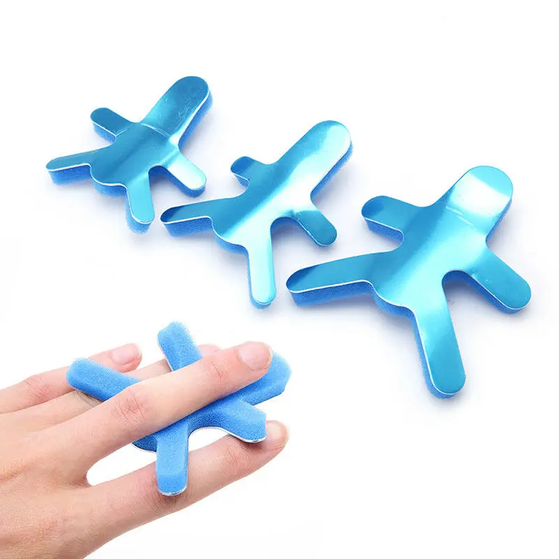 

Foam padded aluminum finger protector orthopedic Fracture fixation hand finger splint, Blue