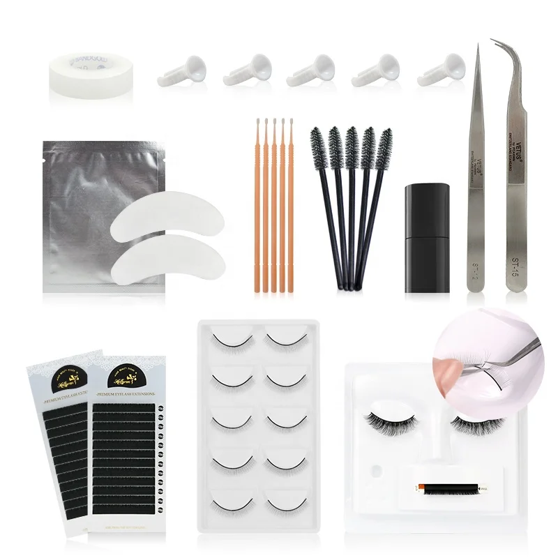 

Beauty And Personal Care Wholesale Eyelash Extention Kits/Starter Lash Kits Set/Professional Eyelash Extension Maquillaje Mak Up
