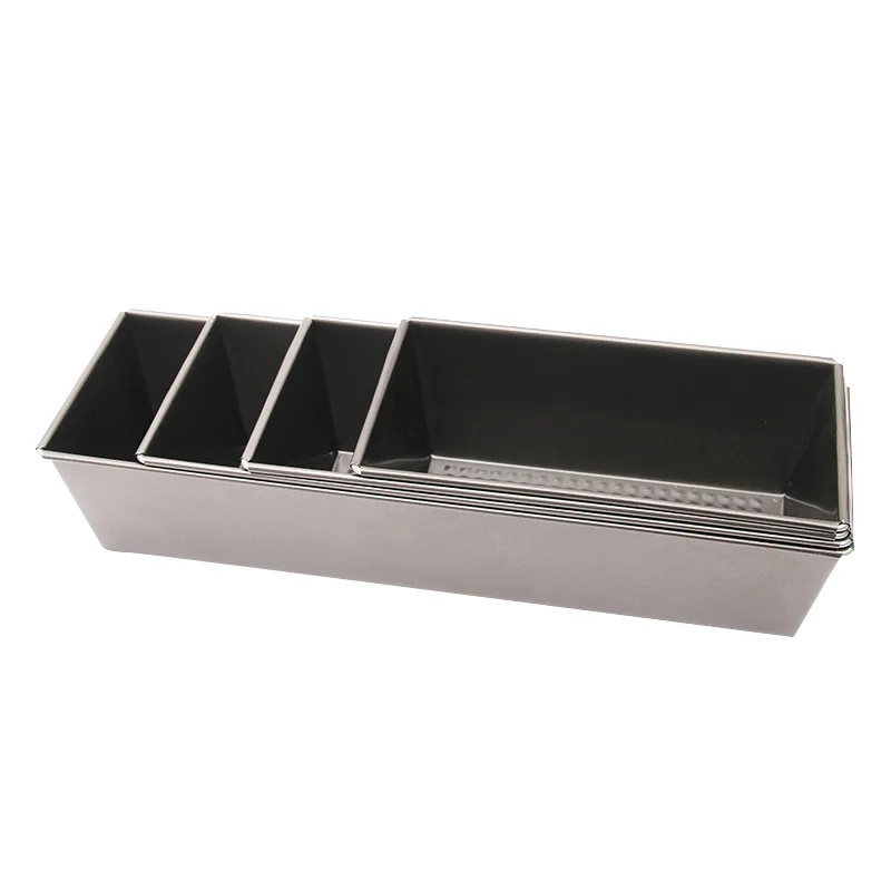 

1pc Carbon Steel Honeycomb Non-stick High Toast Box Without Lid Rectangular Bread Baking Pan Cake Mold, As picture