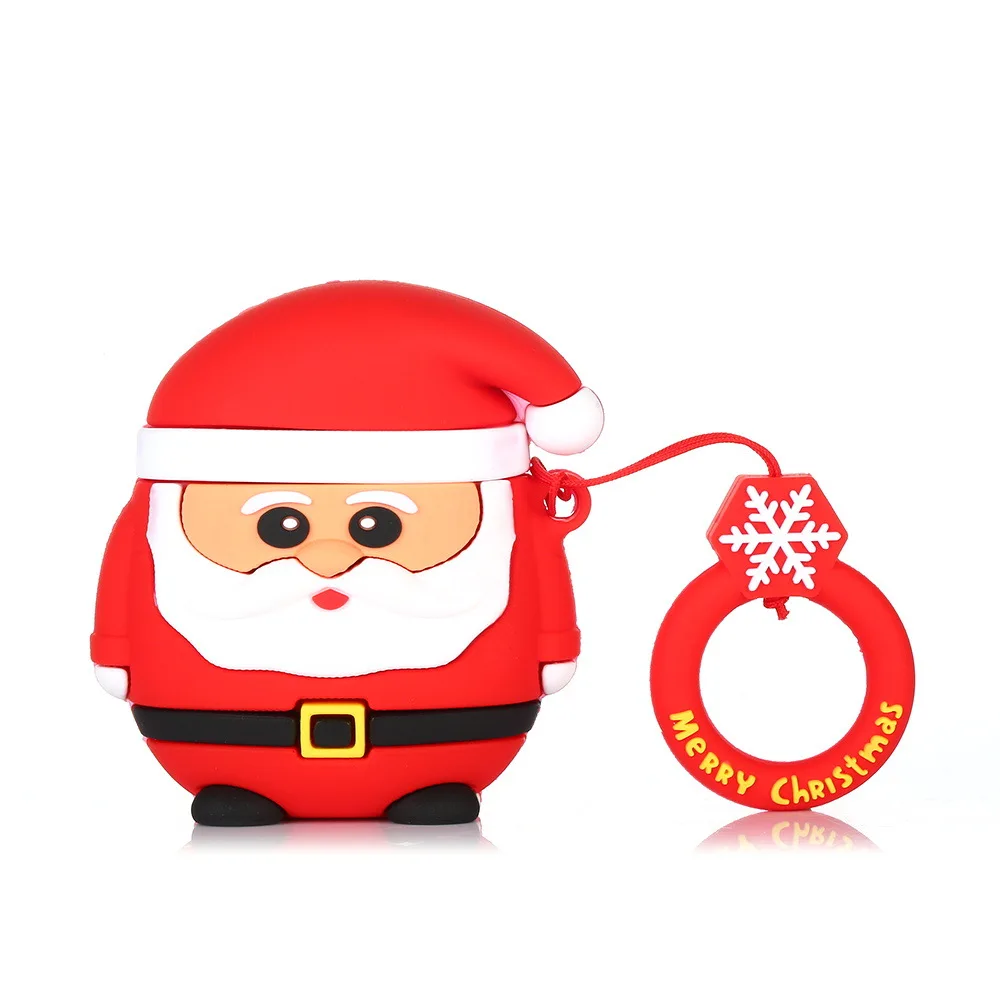 

For Airpods Headphone Case Promotion 3D Cartoon Christmas earphone case soft silicone cover For Apple AirPods Case