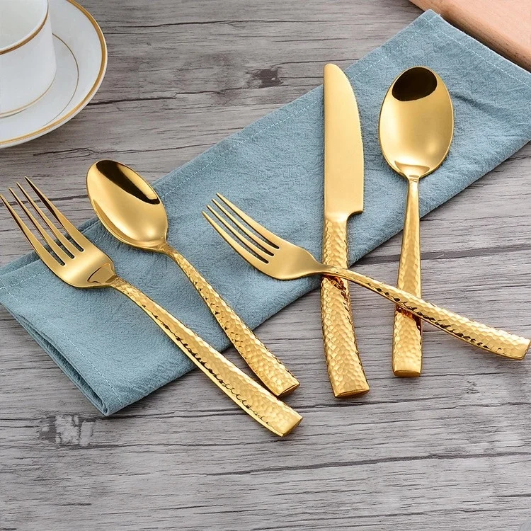 

Quality assurance stainless steel 5 pieces cutlery set