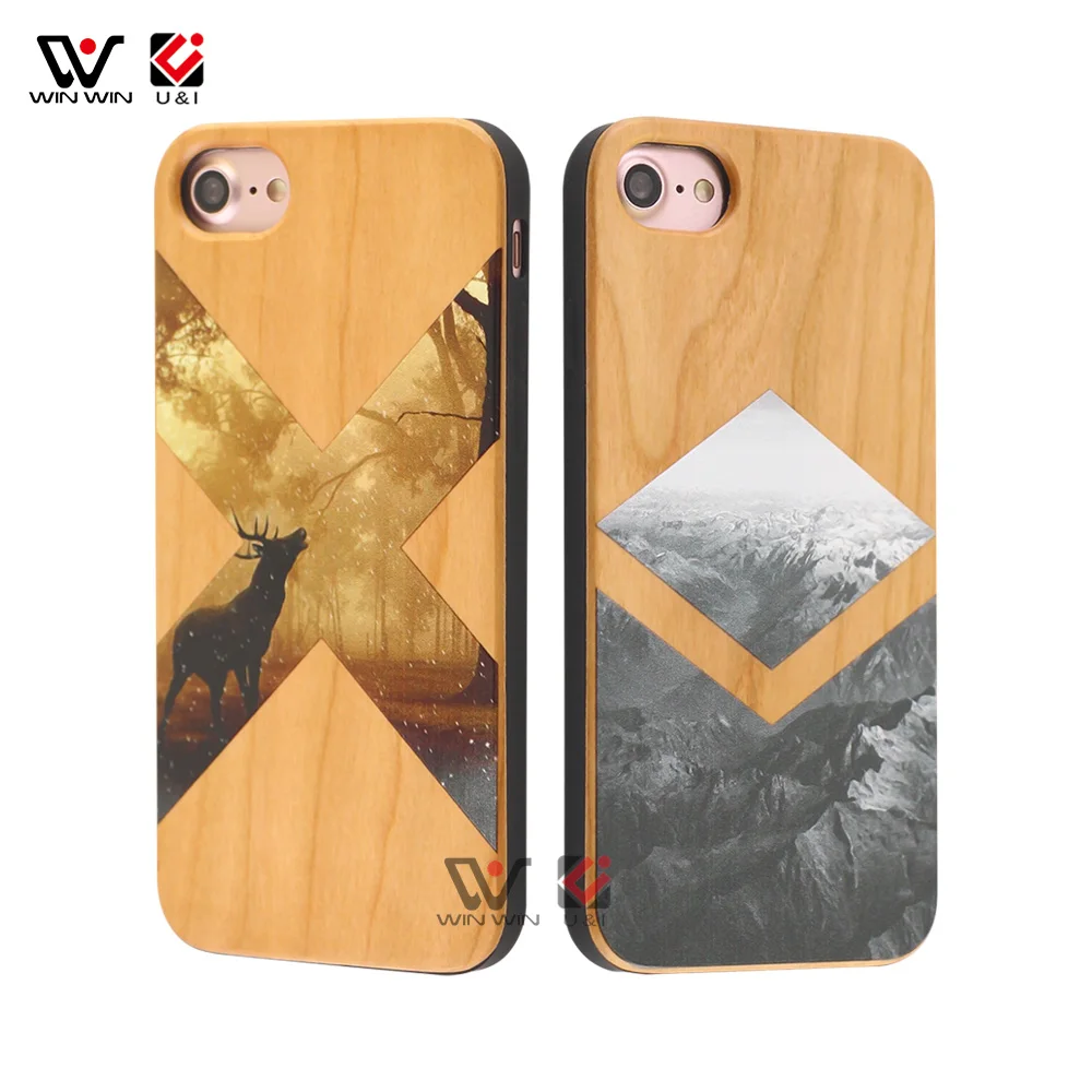 

Sublimation Custom Designers Wood Phone Case For iPhone 6 7 8 X OEM Phone Accessories Cases, Customized