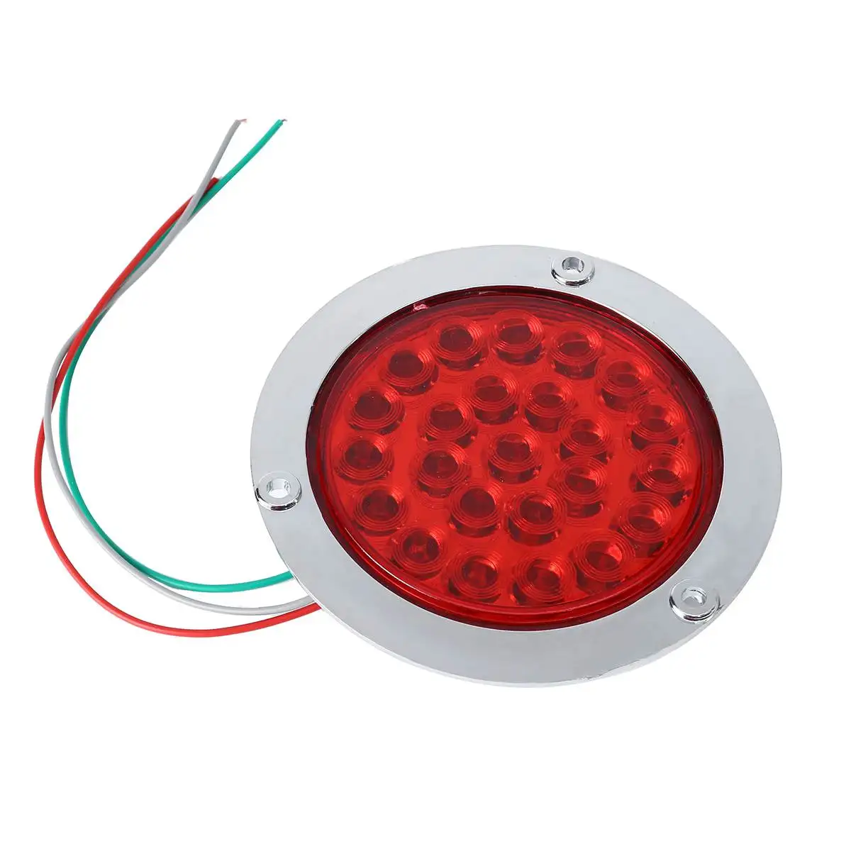 24led 4 Inch Round Led Tail Light For Car Bus Trailer Truck Loory With