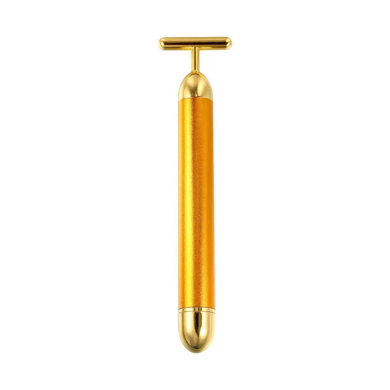 

Wollet 24K Gold Beauty Stick Eco-friendly Electric T-shaped Facial Massager