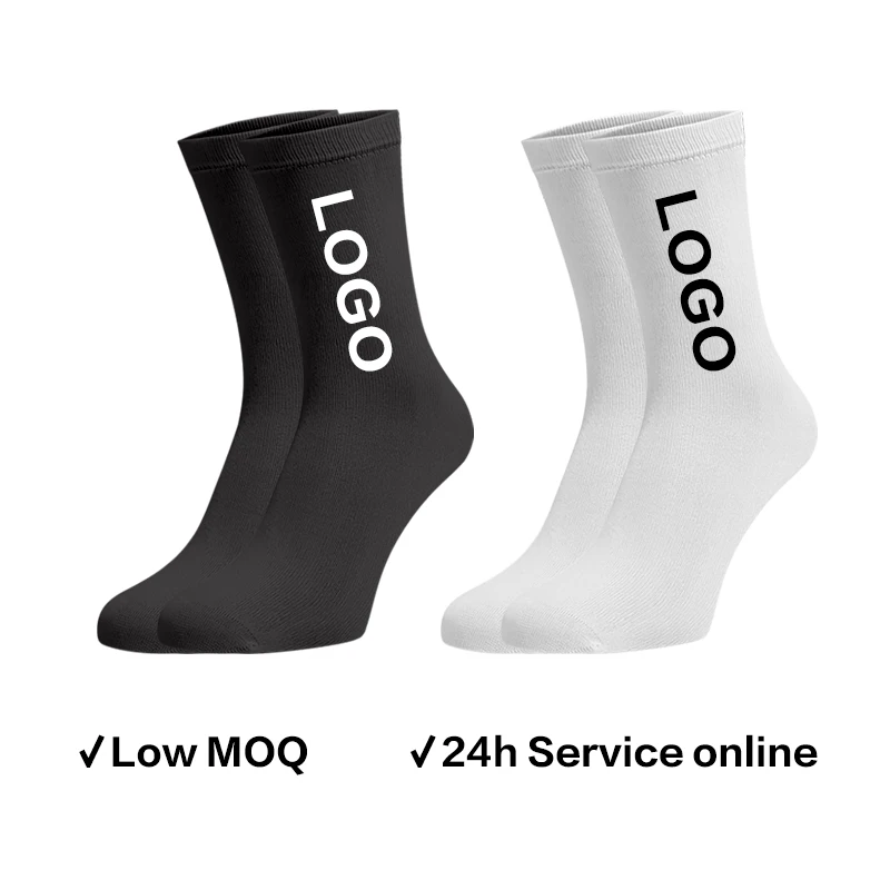 

New 2022 High Quality Fashion Crew Socks Custom Logo Low Moq Cotton Custom Socks Men, Colors