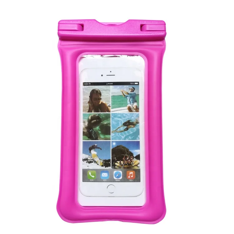 

Factory customized air bag floating mobile phone waterproof bag diving touch screen swimming outdoor mobile phone waterproof bag, Picture display