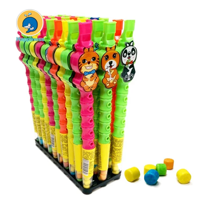 

cute cartoon animal whistle flute tube toy candy, Multi-colored
