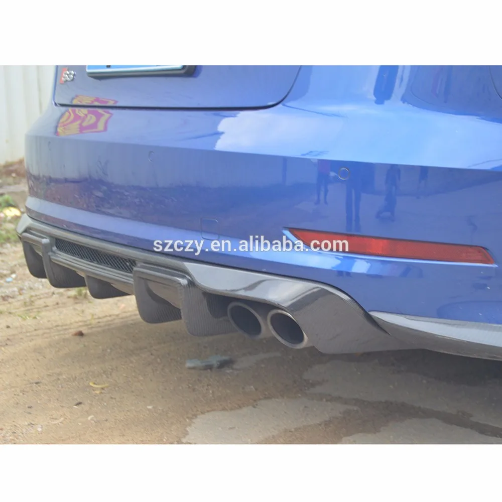 Rs Style Carbon Fiber S3 Rear Diffuser Lip For Audi A3 S3 2015up Buy