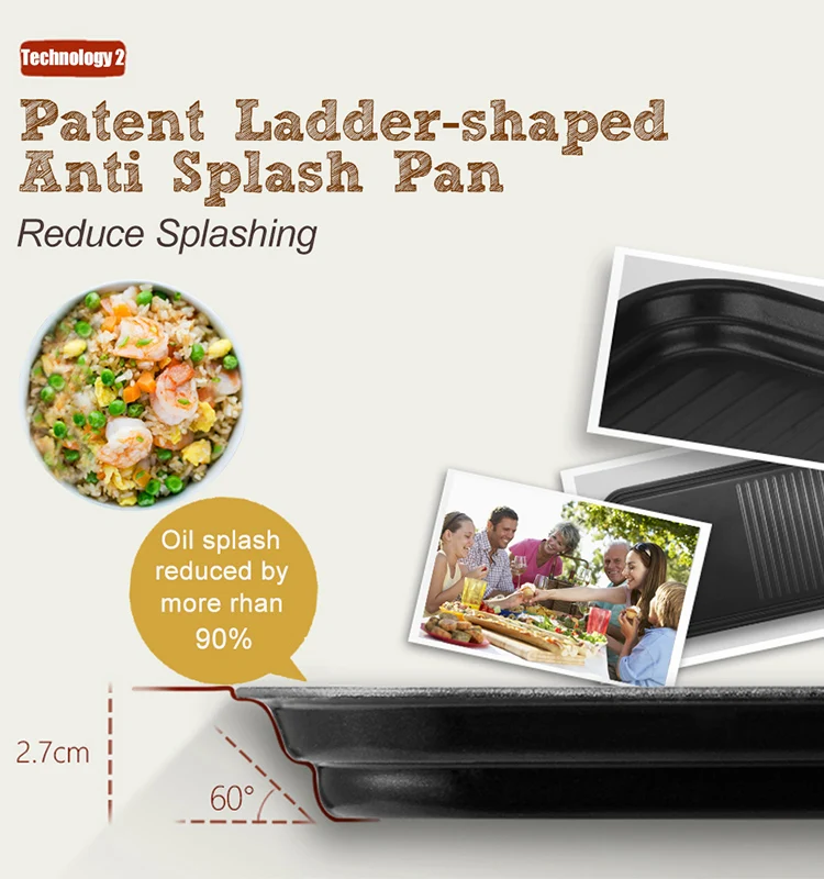 
8 Mini Pans, 1500W Griddle with Non-Stick Coating Grill Plate with Flat & Ridged Surfaces Indoor electric bbq Raclette Grill 