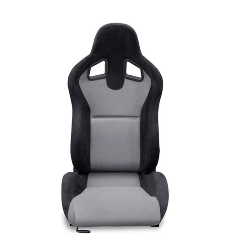 Blue Adjustable Racing Seat With Single Slider Suede For Auto Car Use