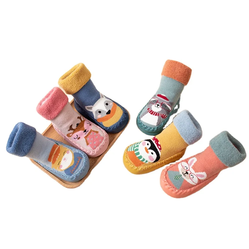 

MY-242 Cute Animal Good Quality Indoor Floor Shoes Sock New Design 2021 Baby Anti Slip Toddler Socks, Custom color