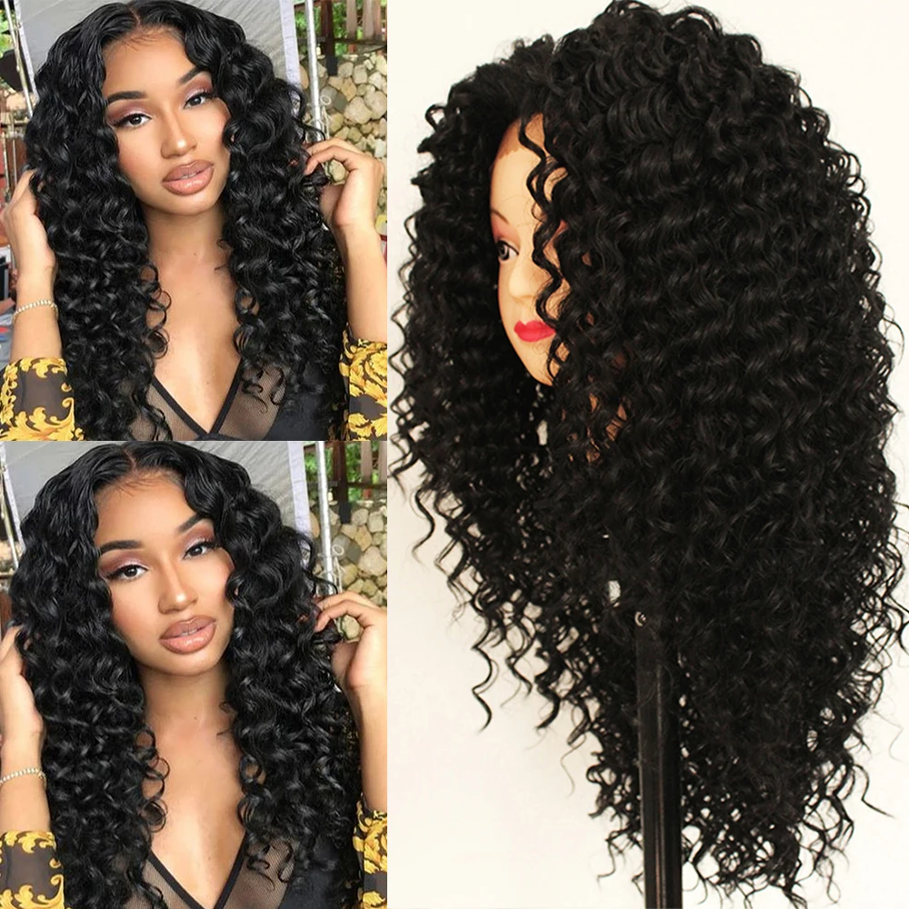 

Wholesale Cheap Brazilian Raw Hair 22 inch Wave Human Kinky Curly Full Lace Wigs