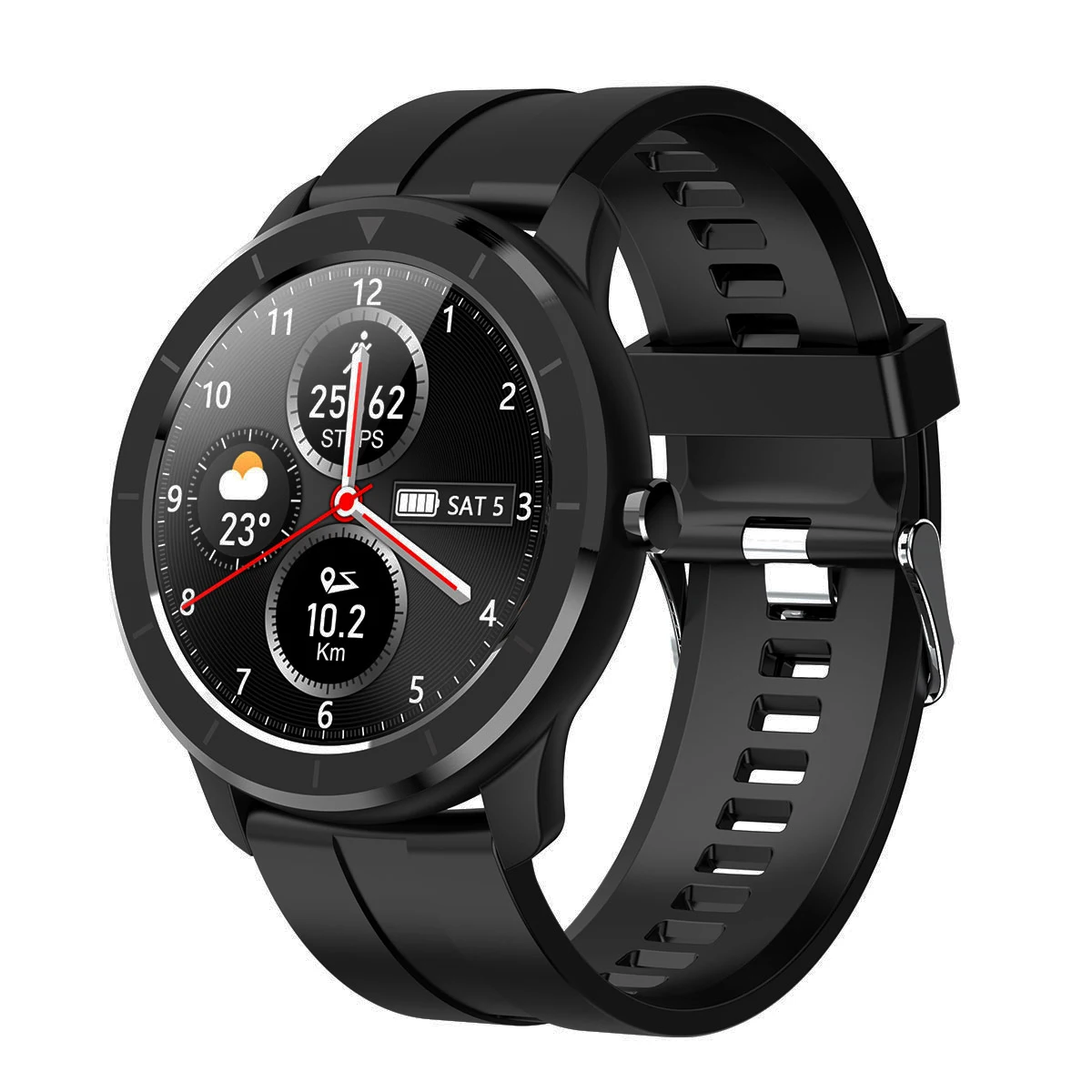 

smart watch android T6 heart rate blood pressure monitoring sport smartwatch IP68 waterproof smart watch
