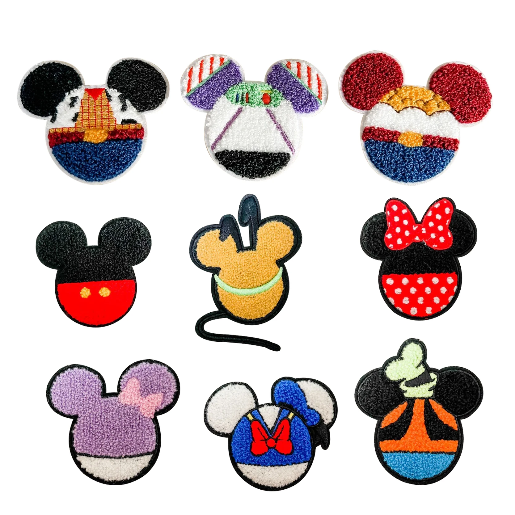 

Wholesale custom cartoon character anime iron on sew on clothing embroidery patch