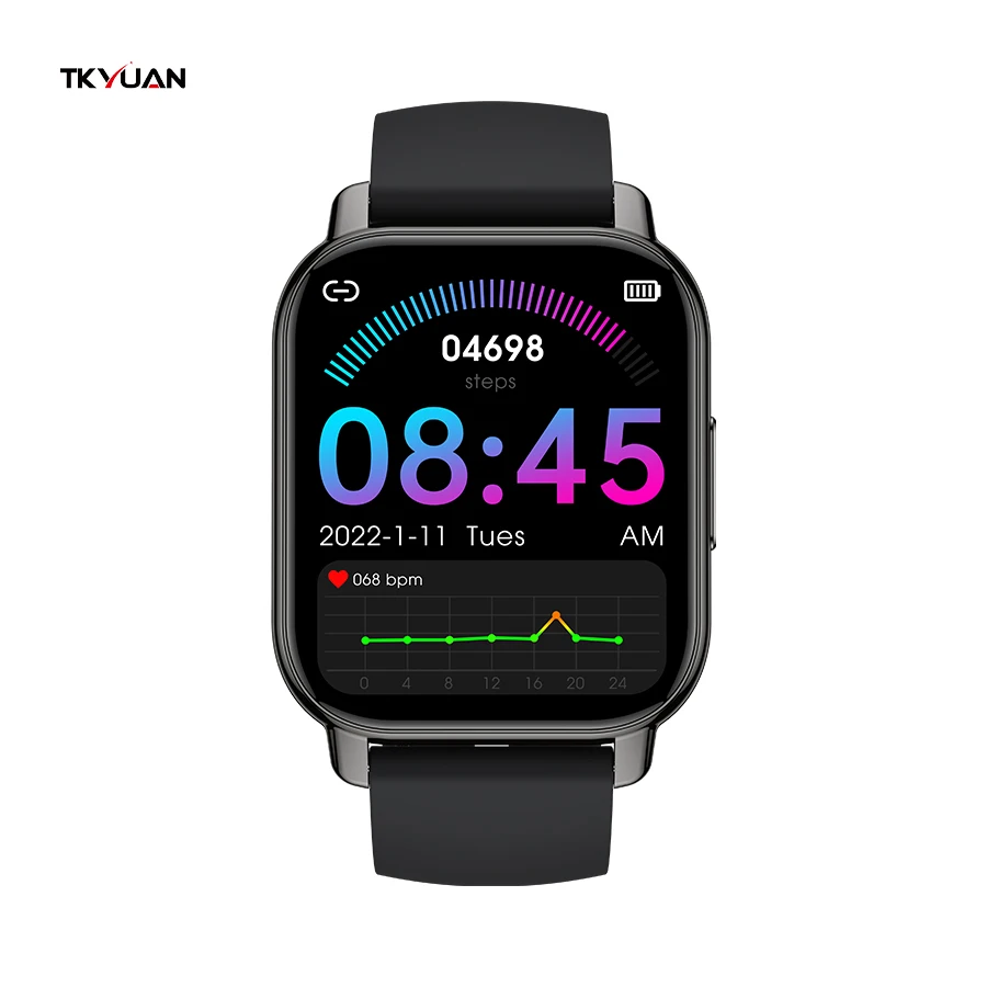 

TKYUAN 2022 New Arrival Smart Watch P66 1.85 Inch Touch Screen Ip68 Waterproof Sports Fitness Tracker Women Men Smartwatch P66