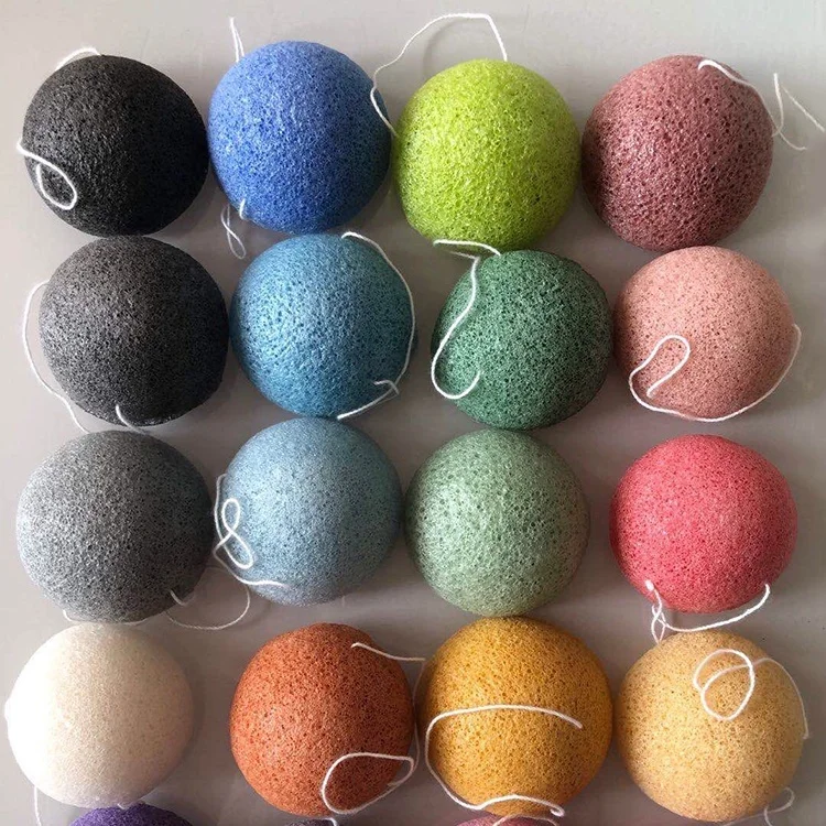 

FYD Skin Care Konjac Sponge 100% Natural Konjac Sponge Organic, As picture, or any color you like
