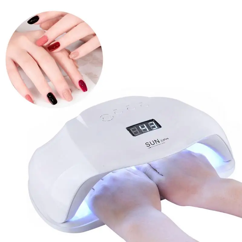 

2020 New smart uv led nail lamp 72w nail lamp nail gel polish dryer for manicure, White