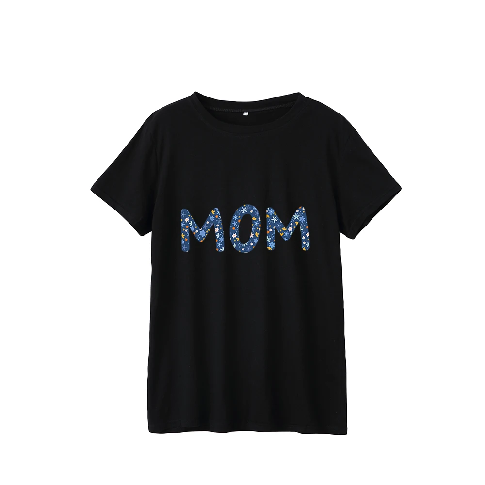 

Lady Solid Color T-shirt High Quality Round Neck Casual Top Plain Tshirt Women, Customized color