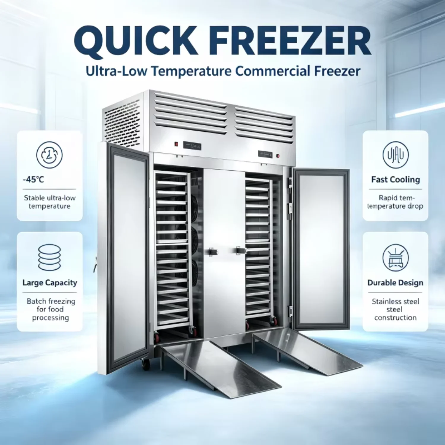 Blast Freezer, Stainless, Steel - detail 4