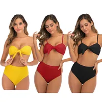 

Off Shoulder Swimwear New Issue Tube Top Bikini Swimsuit Sexi Matur Bikini Girl