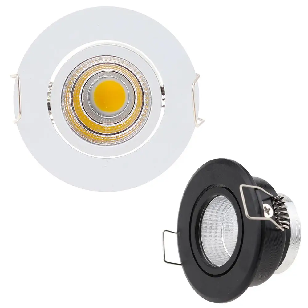 2019 New Design Round 3W 5W 0-10V Dimmable Led Downlight CCT Adjustable Recessed Led Retrofit Down Light