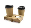 2019 the new Cheap Two Coffees to go customized paper package carry tray for coffee