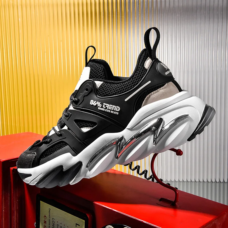 

Running Shoes 2022 Fashion Men Sport Lace Up Zapatos de hombre Breathable Man Sneaker Shoes Walking Casual Shoes For Men Black, Black,white,white grey