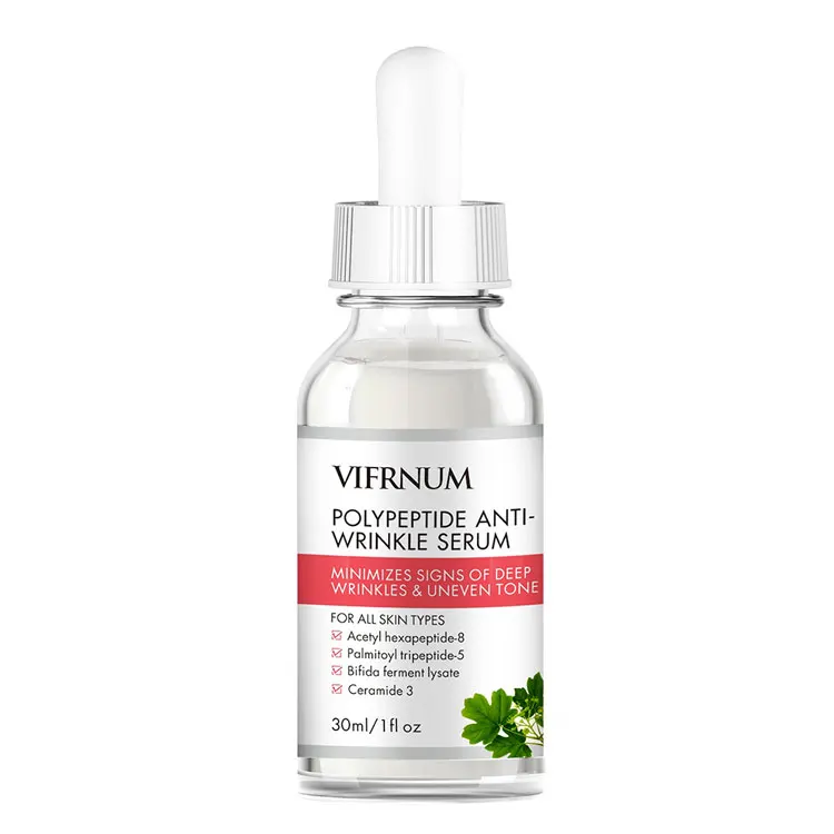 

private label 30ml anti wrinkle skin care serum polypeptide anti aging serum for all skin