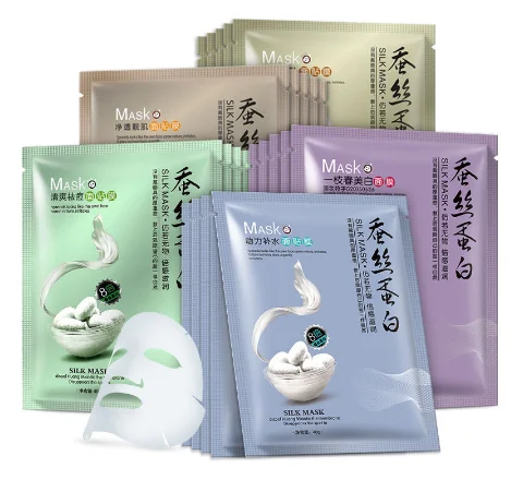 

Natural Essence Facial Moisturizing Mask Silk Protein Multi Effects Whitening Mask