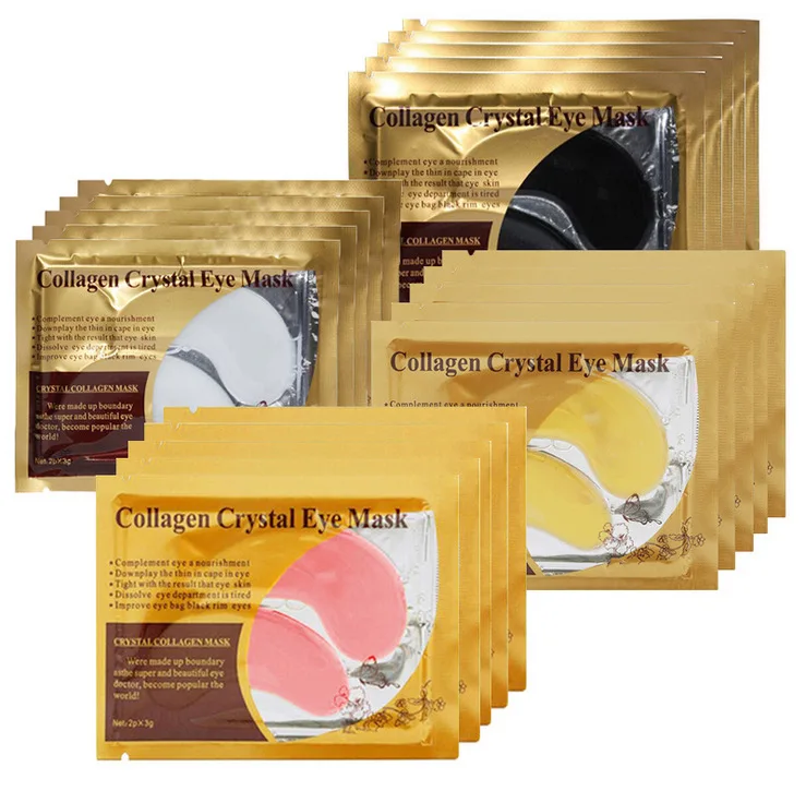 

Professional beauty products anti-wrinkle skin care eye mask collagen crystal eye mask, Gold, white, black, red wine, etc.