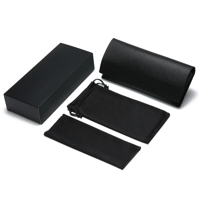 

Finewell Glasses Box Pouch Cloth Packaging Set Leather Sunglasses Case Custom Logo