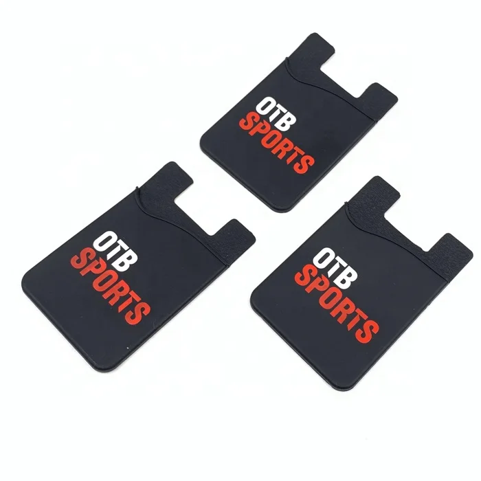 

New Arrival Sublimation Blank Phone Card Holder With Customized Logo, Black