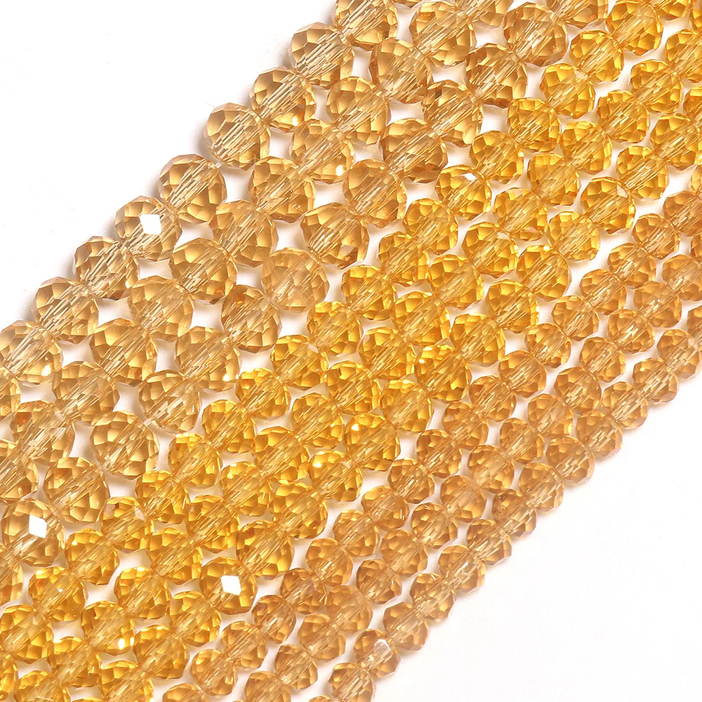 

Factory Wholesale High Quality 2/3/4MM Faceted Glass Crystal Rondelle Beads For Jewelry DIY Decoration