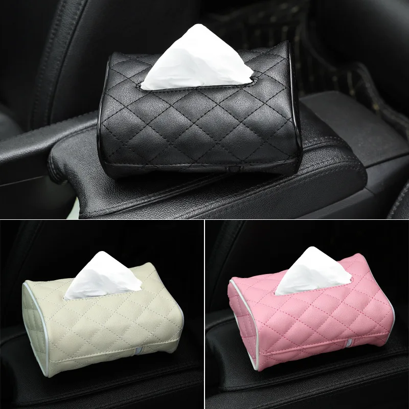 

Sun Visor Chair-mounted Car Tissue Box Creative Auto Accessories Armrest Boxes Carton, Picture