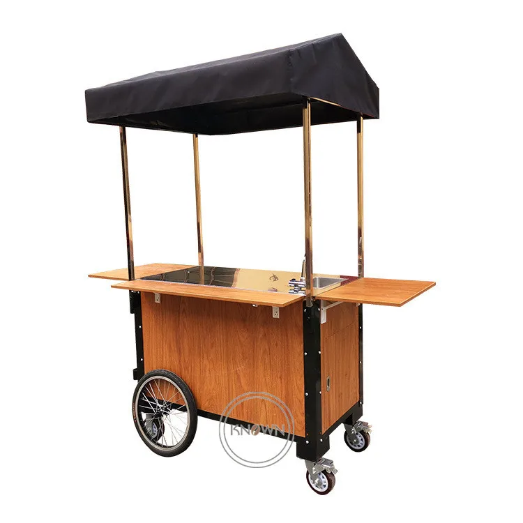 

Mobile Electric Coffee Vending Carts Commercial Ice Cream Bike with Freezer Cold Juice Cargo Tricycle with CE Certification