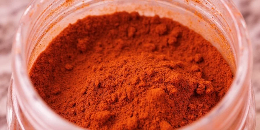 Mixing chili powder with oil