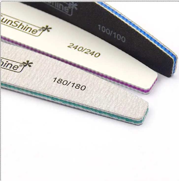 Custom Printing Logo Zebra Nail File 180/180 Disposable Personalized