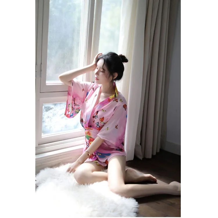 

PoeticExist Japanese Kimono Women Lingerie Sexy Hot Transparent, As picture;if there is any error, the real object shall prevail