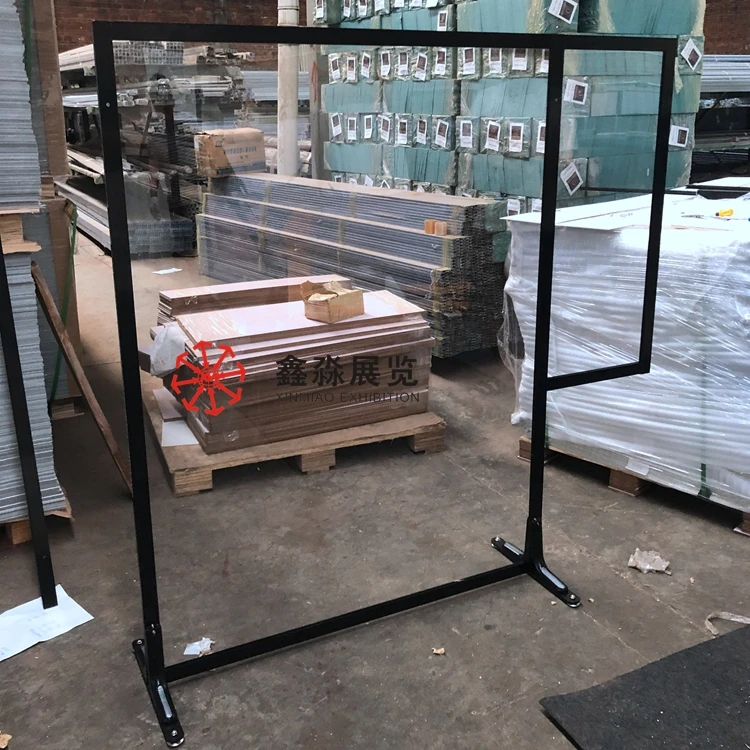 Mobile floor partition,35*15MM aluminum frame+4MM clear panel  folding partition wall